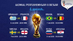 Perempat Final Piala Dunia 2018, Ini Negara-Negara Yang Lolos