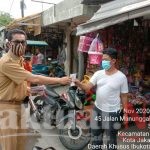 Sebanyak 400 Masker Dibagikan Untuk Pedagang Pasar Proyek Sukapura