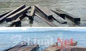 Masyarakat Temukan kayu Jenis Amara Hitam di Pantai, KRPH Wakorut : Kami Masih memantau Pemuatan Masalnya