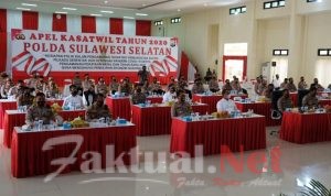 Digelar Secara Virtual, Pju Polres Gowa Ikuti Apel Kasatwil Tahun 2020 Mabes Polri