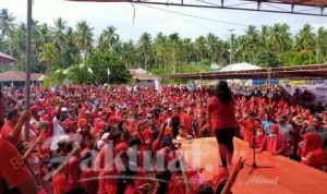 Kepung Kecamatan Oba, Pendukung Konvoi Jemput Paslon AMAN