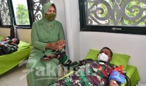 Hari Juang TNI AD 2020, Korem 091/ASN Donor Darah 121 Kantong