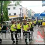 Kasat Lantas Polres Gowa Pimpin Personilnya Lari Pagi