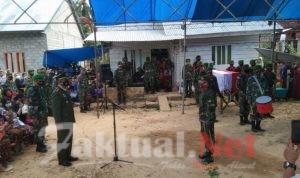 Dandim Pimpin Upacara Pemakaman Anggota Kodim 1417/Kendari