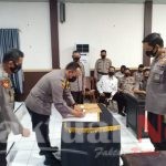Kapolres Sinjai Pimpin Sosialisasi DIPA / RKA-KL, Penandatangan Pakta Integritas Polres Sinjai TA. 2021