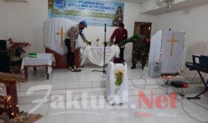TNI POLRI Sepaku Periksa Gereja GKPI Agape di Bumi Harapan, Ingatkan Prokes