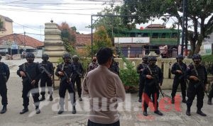 Polsek Ciruas Gelar Apel Pelepasan BKO Brimob