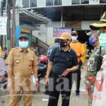 Tim Penanganan Covid-19 Kabupaten Serang Bersama Forkopimcam Ciruas Bagikan Masker