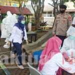Polsek Kep Seribu Utara Bersama Instansi Terkait Melakukan Kegiatan Tes Swab di Pulau Kelapa