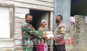 Jumat Berbagi, TNI/Polri Dengan Warga Kurang Mampu