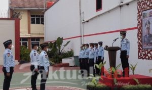Kadivpas Kemenkumham Banten Pimpin Apel Pengukuhan Satops Patnal Tahun 2021 di Rutan Serang