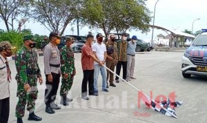 Kasdim 0913/PPU Hadiri Pelepasan Bansos Bencana Gempa Prov Sulbar