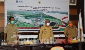 Walikota Tikep Ikuti Penandatangan Komitmen Kerja Sama kemitraan Secara Virtual