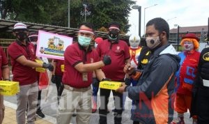 Satreskrim Polres Jakpus Sukseskan Program Jakarta Bermasker
