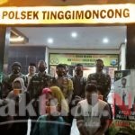 Personil Polsek Tinggimoncong Evakuasi Tujuh Orang di Air Terjun Barayya Desa Majannang