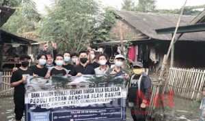 Peduli Banjir, Bank Sampah Dedikasi Villa Balaraja Beri Bantuan di Desa Kedung
