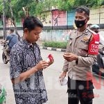 Tak Kenal Libur, Tiga Pilar Polsek Kemayoran Kampanye “Jakarta Bermasker”