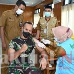 Dandim 1420 Jalani Vaksinasi Covid-19 Tahap ke Dua