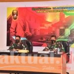 Danrem 091 ASN Rapim TNI AD TA. 2021 secara Virtual