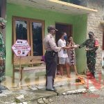 Ingatkan Prokes TNI Polri Sambangi Desa Sawahan