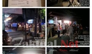 Satpol PP Kembangan Tindak Tiga Pelaku Usaha Membandel