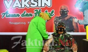 Kodim Tenggarong Laksanakan Serbuan Vaksinasi Covid-19