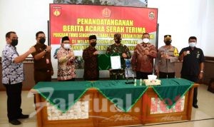 Resmi Di Buka, TMMD Sengkuyung Tahap I Tetap Tegakkan Protokol Kesehatan