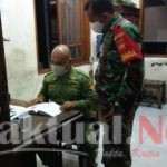 Piket Koramil 03 Serengan Patroli Malam Sambil Himbauan Protokoler Kesehatan