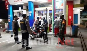 Pengunjung SPBU Tak Luput Mendapatkan Himbauan 5M
