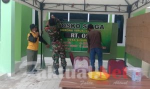 TNI Bangun Pos Siaga Covid-19 Skala Mikro