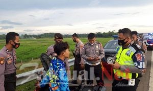 Polisi Razia Balap Liar di Tol Serang Panimbang