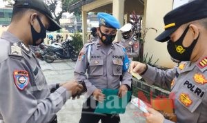 Kapolsek Ciruas Cek Kelengkapan, Polisi Harus Menjadi Contoh Di Masyarakat
