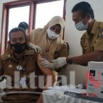 Pemerintah Kecamatan Bontolempangan Bekerjasama Dengan PKM Bontolempangan I dan II Laksanakan Pencanangan Vaksinasi