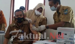 Pemerintah Kecamatan Bontolempangan Bekerjasama Dengan PKM Bontolempangan I dan II Laksanakan Pencanangan Vaksinasi