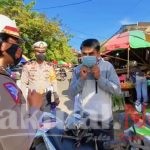 Kasat Lantas Polres Gowa Sasar Pengunjung Pasar