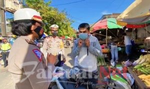 Kasat Lantas Polres Gowa Sasar Pengunjung Pasar