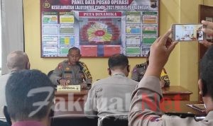 Polres Pekalongan Gelar Anev Harian Operasi Keselamatan Lalu Lintas Candi 2021
