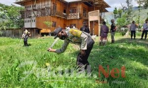 Binmas Bersama Dengan Kelompok Tani Buka Lahan, Melalui Program TERAPI