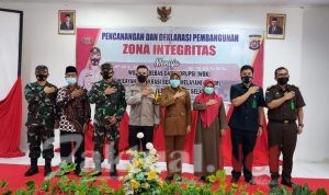 Dandim 1417/Kendari Hadiri Deklarasi Pencanangan Pembangunan Zona Integritas Polres Konsel