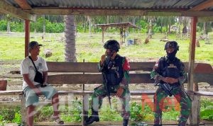 Jalin Keakraban, Satgas Yonif 512 Kunjungi Warga Binaan Di Perbatasan Papua
