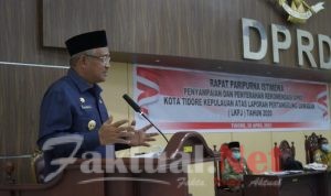 Walikota Tidore Hadiri Paripurna LKPJ 2020
