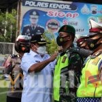 Polres Kendal Laksanakan Apel Gelar Operasi Ketupat Candi 2021