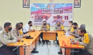 Menyongsong Hari Raya Idul Fitri 1442 H, Kapolres Tolikara Bersama Anggota Lakukan Evaluasi dan Analisa