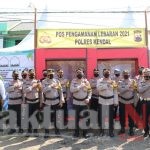 Kapolres Bersama PJU Polres Kendal Laksanakan Pengecekan Kesiapsiagaan Angggota Tugas di Pospam dan Posyan