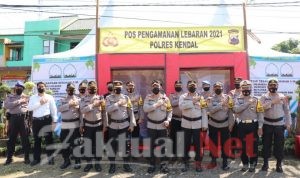 Kapolres Bersama PJU Polres Kendal Laksanakan Pengecekan Kesiapsiagaan Angggota Tugas di Pospam dan Posyan