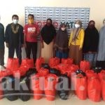 Posko Yatim Salurkan Paket Sembako Kepada Kaum Dhuafa di Makassar