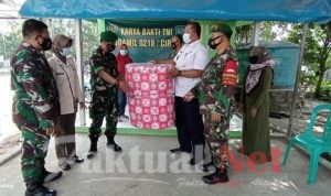 Karya Bhakti Koramil 0216/Ciruas di Posyandu Mujaher