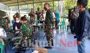 Danrem 064/ MY Tinjau Vaksinasi COVID-19 Bagi Purnawirawan dan Warakawuri