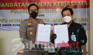 Tingkatan Pelayanan, Polres Banjarnegara Bersama RSU PKU Muhammadiyah Jalin Kerjasama Sarsipol