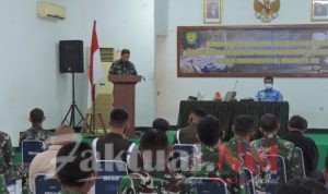 Denkesyah 03.04.04 Serang Sosialisasikan P4GN Bagi Personel Korem 064/ MY